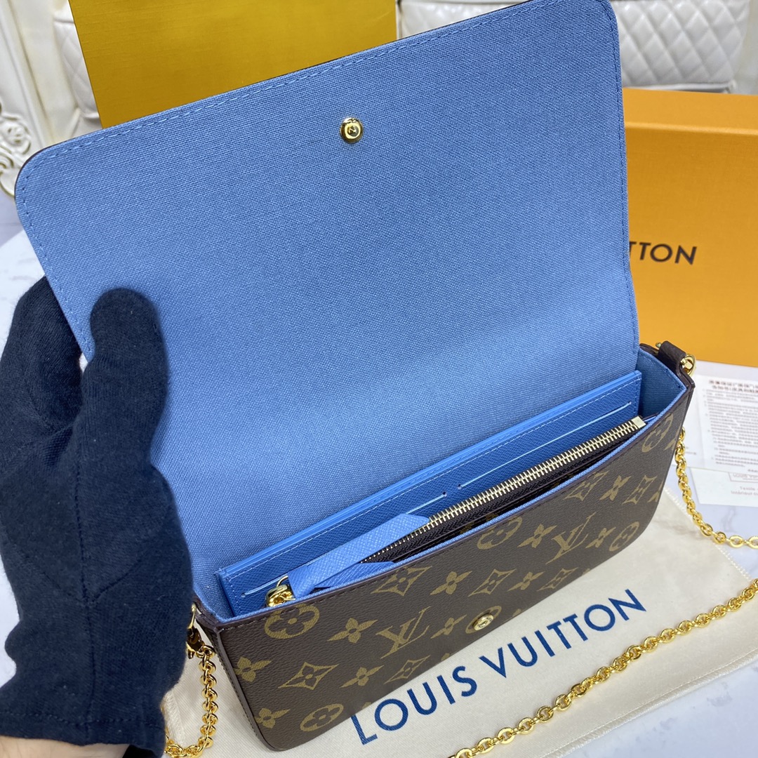 Louis Vuitton FELICIE POCHETTE Handbag Monogram M80992 